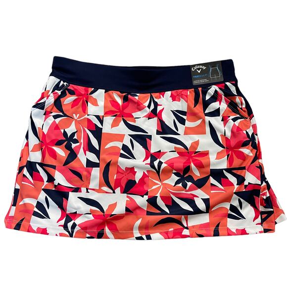 Callaway Womens Tropical Collage Print Golf Skort Large NEW - Picture 3 of 10